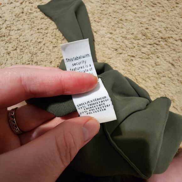 Diane Von Furstenberg Olive Green Agness Dress size 0 - Picture 8 of 16